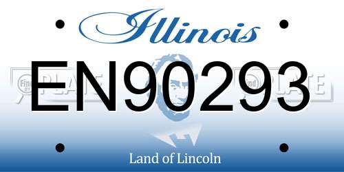 EN90293 Illinois License Plate