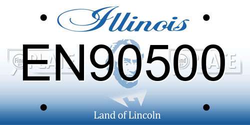 EN90500 Illinois License Plate