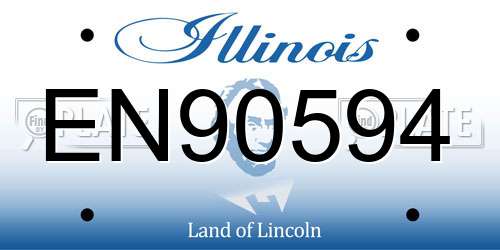 EN90594 Illinois License Plate