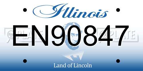 EN90847 Illinois License Plate