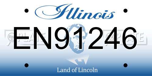 EN91246 Illinois License Plate