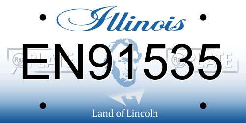 EN91535 Illinois License Plate