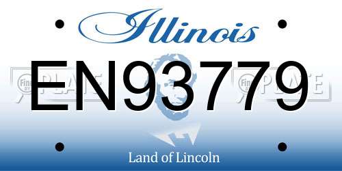 EN93779 Illinois License Plate