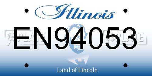EN94053 Illinois License Plate