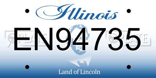 EN94735 Illinois License Plate
