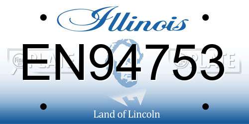 EN94753 Illinois License Plate