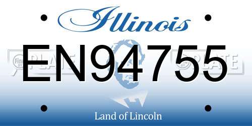 EN94755 Illinois License Plate