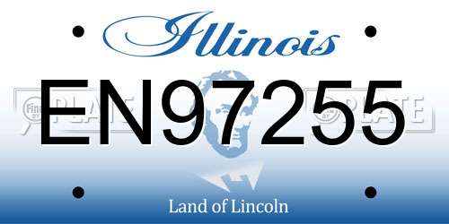 EN97255 Illinois License Plate