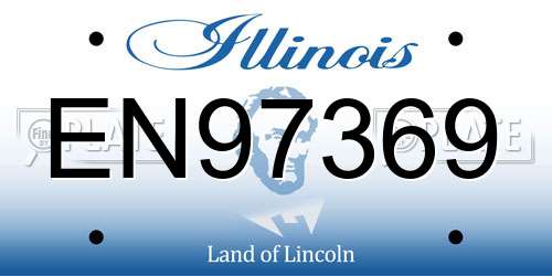EN97369 Illinois License Plate
