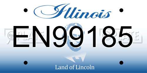 EN99185 Illinois License Plate