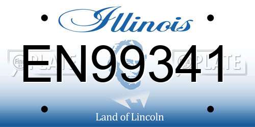 EN99341 Illinois License Plate