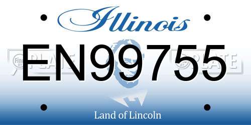 EN99755 Illinois License Plate