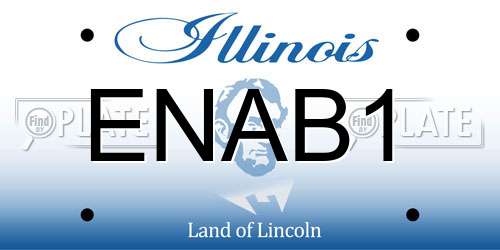ENAB1 Illinois License Plate