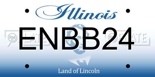 ENBB24 Illinois License Plate