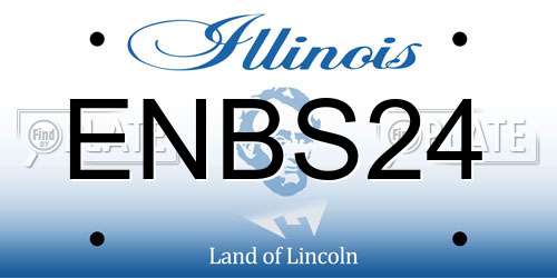 ENBS24 Illinois License Plate