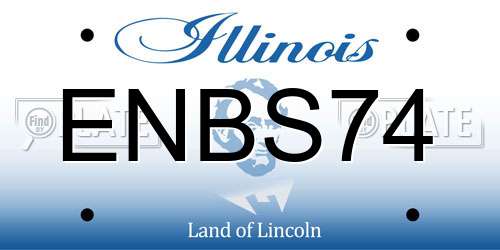 ENBS74 Illinois License Plate