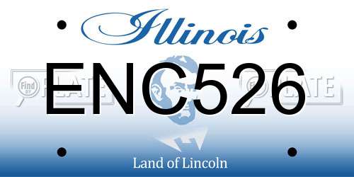 ENC526 Illinois License Plate