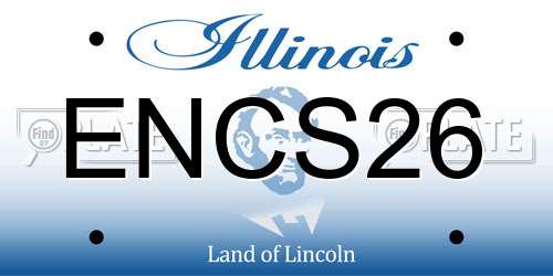 ENCS26 Illinois License Plate