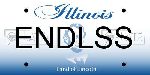 ENDLSS Illinois License Plate