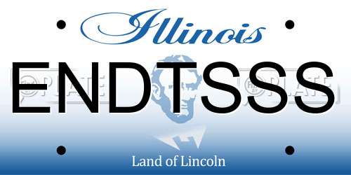 ENDTSSS Illinois License Plate