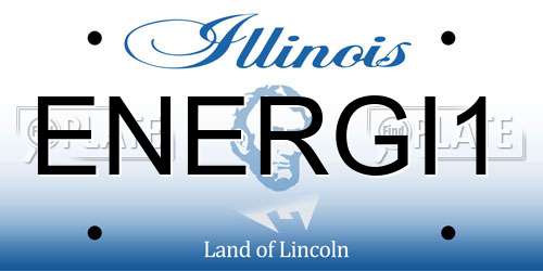 ENERGI1 Illinois License Plate
