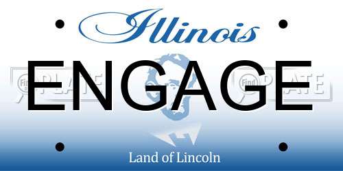 ENGAGE Illinois License Plate