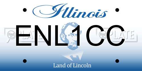 ENL1CC Illinois License Plate