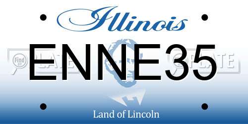 ENNE35 Illinois License Plate