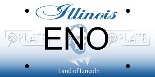 ENO Illinois License Plate