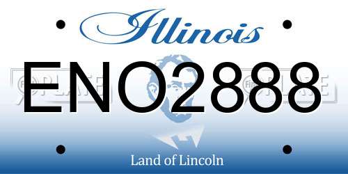 ENO2888 Illinois License Plate