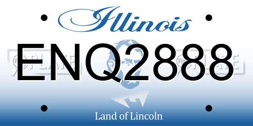 ENQ2888 Illinois License Plate