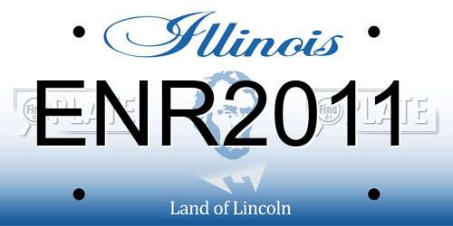 ENR2011 Illinois License Plate