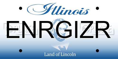 ENRGIZR Illinois License Plate