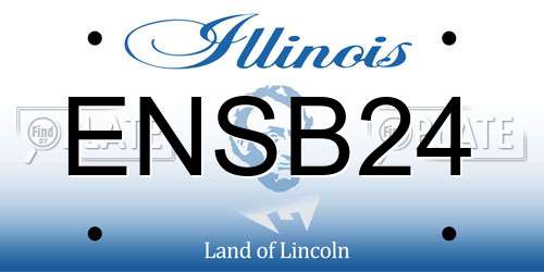 ENSB24 Illinois License Plate