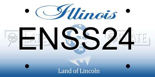 ENSS24 Illinois License Plate