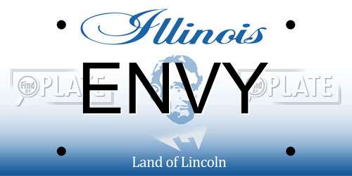 ENVY Illinois License Plate