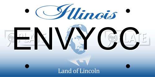 ENVYCC Illinois License Plate
