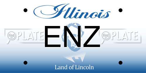ENZ Illinois License Plate