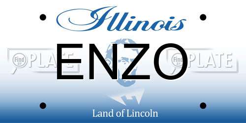ENZO Illinois License Plate