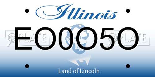 EO0O5O Illinois License Plate