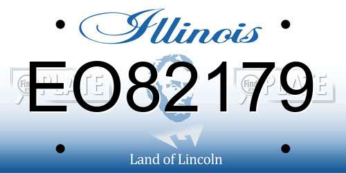 EO82179 Illinois License Plate
