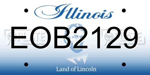 EOB2129 Illinois License Plate