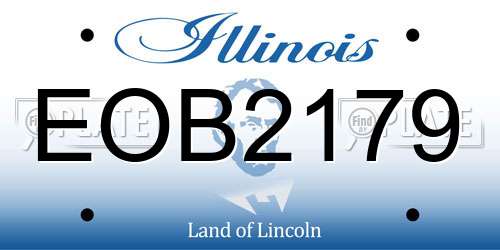 EOB2179 Illinois License Plate