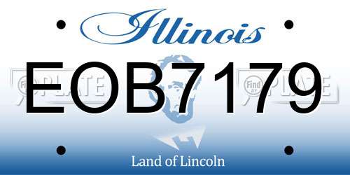 EOB7179 Illinois License Plate