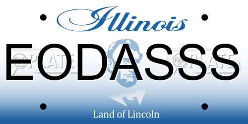 EODASSS Illinois License Plate