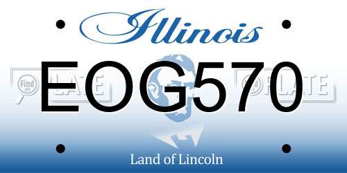 EOG570 Illinois License Plate