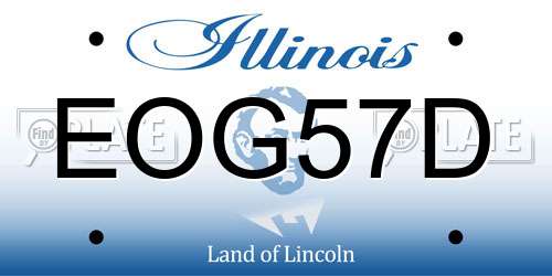 EOG57D Illinois License Plate