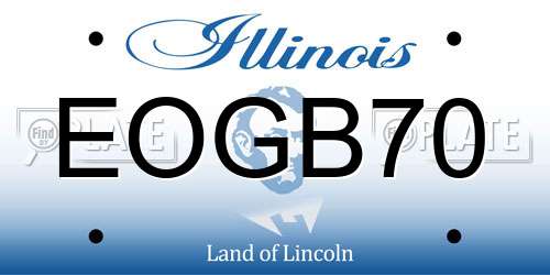 EOGB70 Illinois License Plate