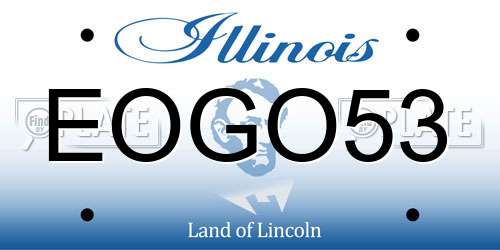 EOGO53 Illinois License Plate