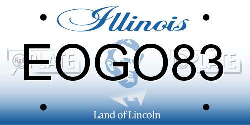EOGO83 Illinois License Plate
